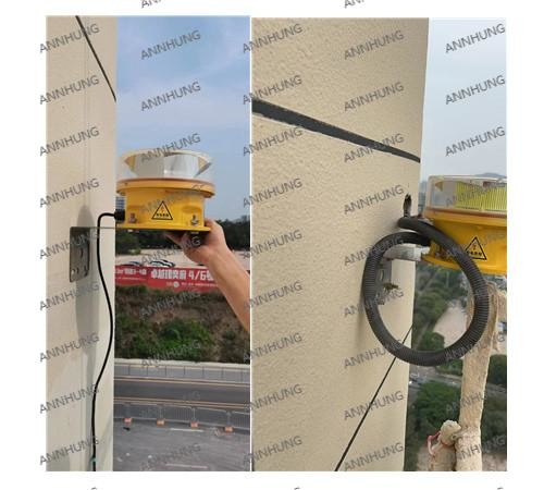 kasus perusahaan terbaru tentang Proyek Pusat Perdagangan Global Shenzhen Longhua Xinghe, Lampu Penghalang Penerbangan Intensitas Sedeng LED