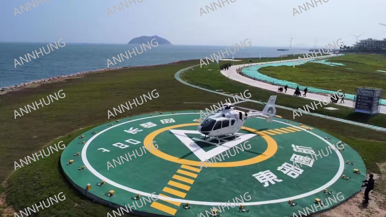 kasus perusahaan terbaru tentang Coastal Heliport Light Installation Case: ICAO-Compliant LED Helipad Lighting for Safe Night Landings