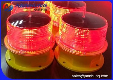 3W Power Solar Obstruction Light Baterai Daur Ulang Untuk Menara / Gedung Tinggi