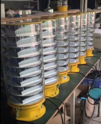 Pabrik Langsung Intensitas Tinggi IP67 Waterproof 360 Beam Angle LED Lampu Penghalang Penerbangan dengan Intensitas 200.000cd