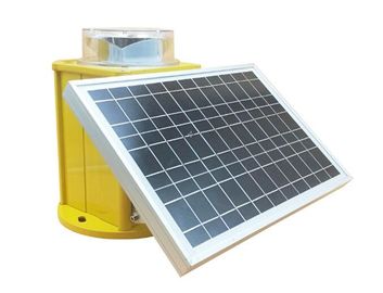 ICAO Solar Obstruction Light 2000cd Medium Intensity Tower Waring Type 20W Lampu berkedip merah