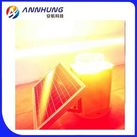 Lampu Obstruksi Penerbangan Surya ICAO Merah Berkedip IP66 20-60FPM 2000cd Lampu Peringatan Menara Surya