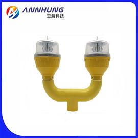 Double 32cd IP66 LED Aviation Obstruction Light Red Low Intensity