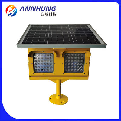 IP66 50fpm Solar Runway Guard Kuning Muda Berkedip ICAO Lampiran 14