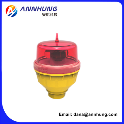 Lampu Obstruksi Penerbangan Surya Anti UV, Sinkronisasi GPS, Silikon Monokristalin