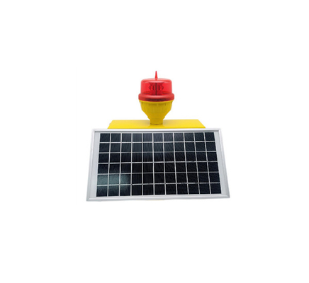 FAA 130m / S LED Solar Obstruction Light Penanda Peringatan Pesawat Intensitas Rendah