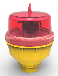 LED Merah Intensitas Rendah L810 Lampu Obstruksi Penerbangan Tunggal AH-LI-B2