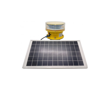 CREE LED Solar Powered Medium Intensity pesawat suar peringatan warna merah