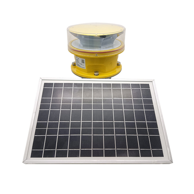 FAA L864 Type B Aviation Obstruction Light Dengan Baterai Pengisian Panel Surya